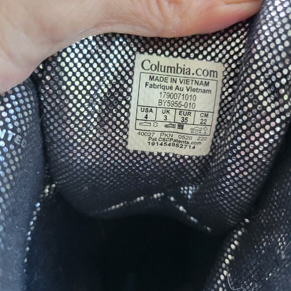 Columbia Youth Bugaboot Plus IV Omni Heat Boot Black 4 M Big Kid - Picture 5 of 8